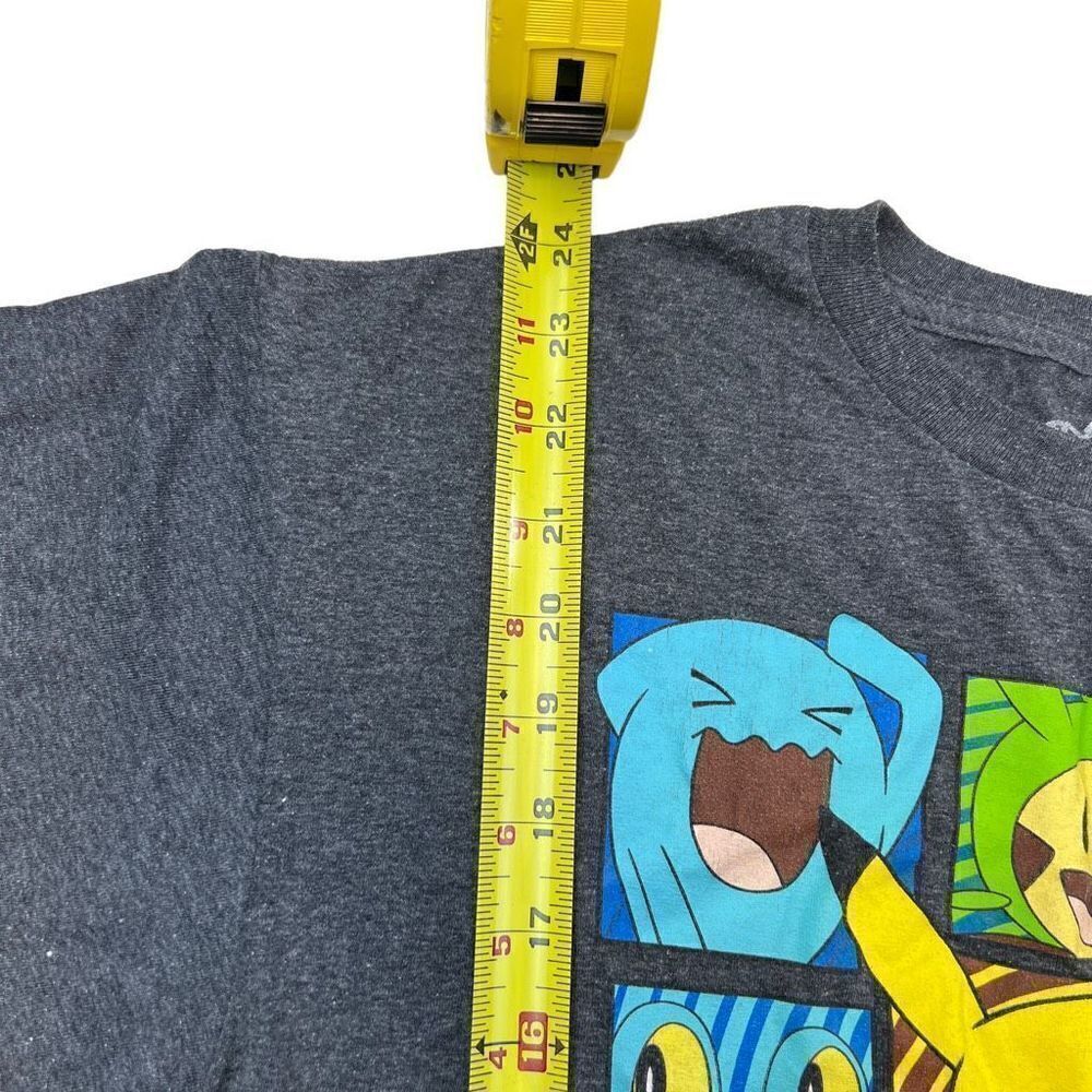 Pokemon Womens Graphic Print Crew Neck Stretch Short Sleeve T-Shirt Gray Size XL - Picture 4 of 6